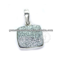 Handmade Druzy Silver Gemstone Necklace For Women In Wholesale Price Wholesale Supplier For Necklace